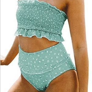 NWOT High Waisted Bandeau Bikini 👙